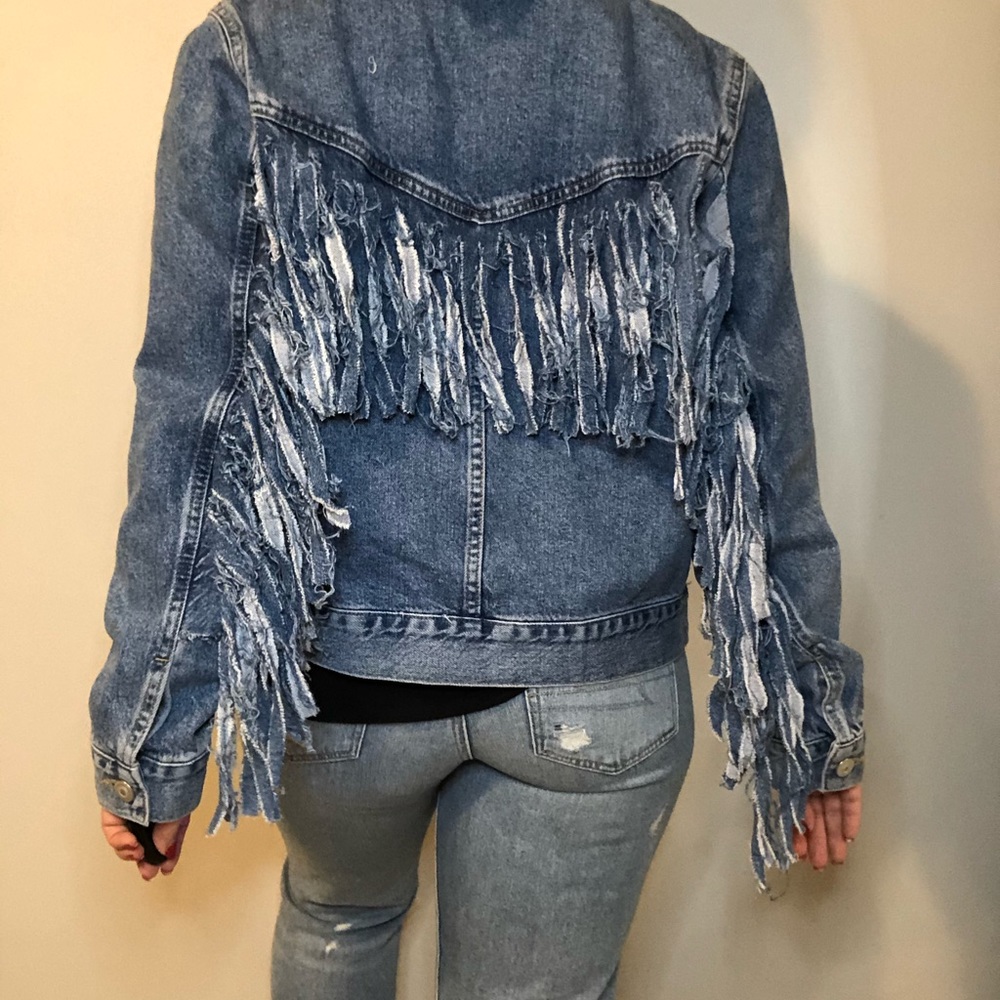 Asos Fringe denim jacket